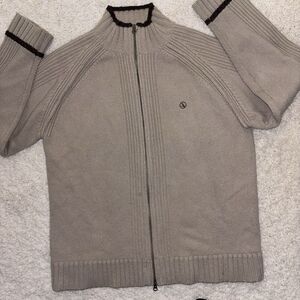 Aigle Lambswool Full Zip Knit Cardigan Sweater‎ XL Gorpcore Outdoor Fisherman
